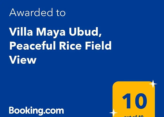 Maya Ubud, Peaceful Rice Field View Villa *